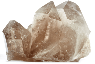 Splice of rauchtopaz crystals (smoky quartz)